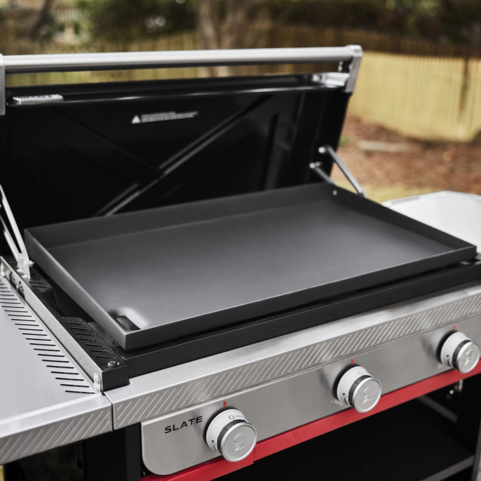 Weber Weber Slate 30" Rust-Resistant Griddle w/ Extendable Side Table Barbecue Finished - Gas