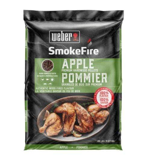 Weber Weber SmokeFire Premium Apple Hardwood Pellets (20 lb.) - 190204 190204 Barbecue Accessories - Pellet 077924129728
