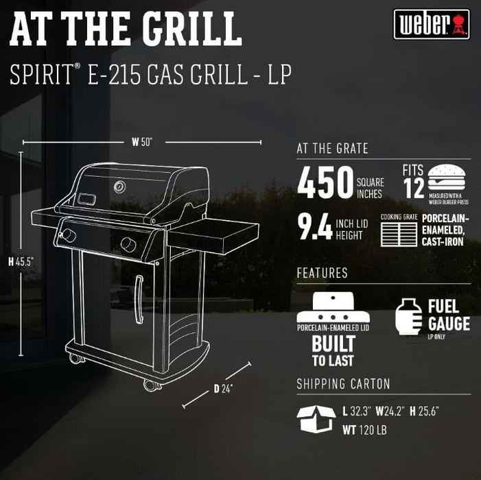 Weber Weber Spirit E-215 Gas Grill Barbecue Finished - Gas