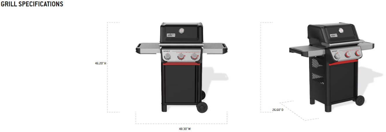 Weber Weber Spirit E-325 Gas Grill Barbecue Finished - Gas