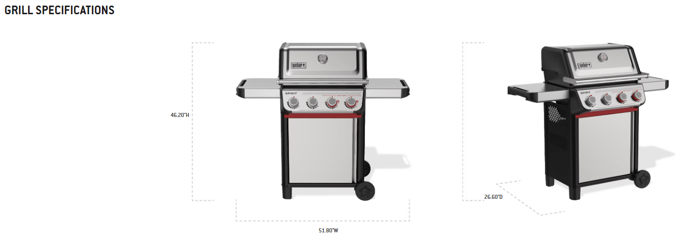 Weber Weber Spirit S-425 Gas Grill Barbecue Finished - Gas