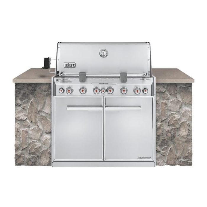 Weber Weber Summit S-660 Built-In Gas Grill Natural Gas 7460001 Barbecue Finished - Gas 077924006562