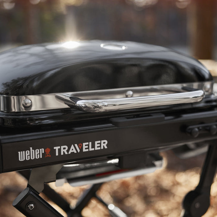 Weber Weber Traveler Compact Portable Gas Grill 1500460 Barbecue Finished - Gas