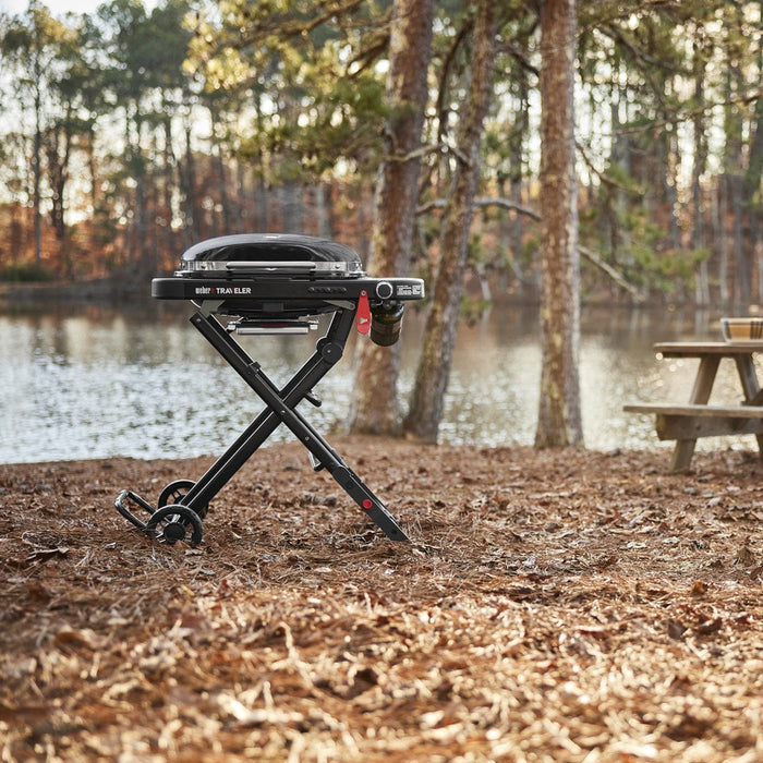 Weber Weber Traveler Compact Portable Gas Grill 1500460 Barbecue Finished - Gas