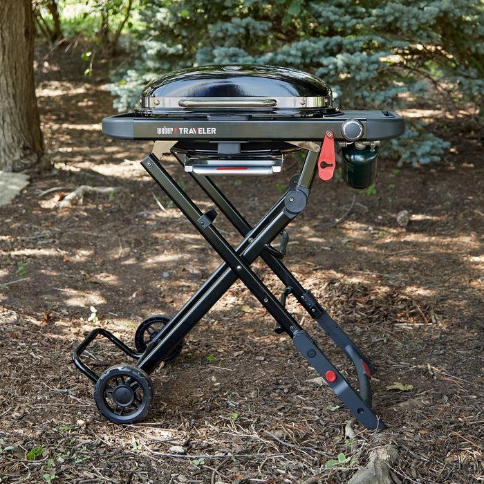 Weber Weber Traveler Compact Portable Gas Grill 1501741 Barbecue Finished - Gas