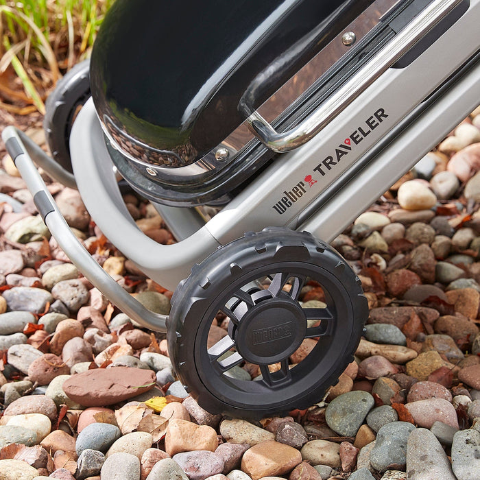 Weber Weber Traveler Portable Gas Grill (Black) 9010001 Barbecue Finished - Gas 077924158421