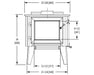 WoodPro WoodPro 100 Wood Stove FF-WP-100 Fireplace Finished - Wood