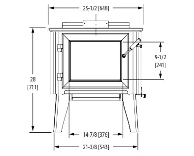 WoodPro WoodPro 200 Wood Stove FF-WP-200 Fireplace Finished - Wood