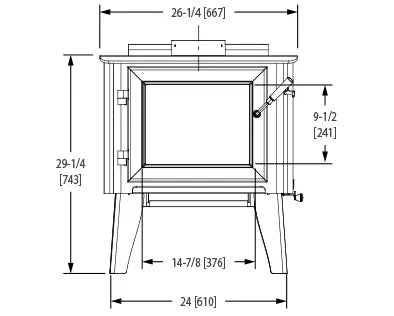 WoodPro WoodPro 300 Wood Stove FF-WP-300 Fireplace Finished - Wood