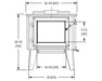 WoodPro WoodPro 300 Wood Stove FF-WP-300 Fireplace Finished - Wood