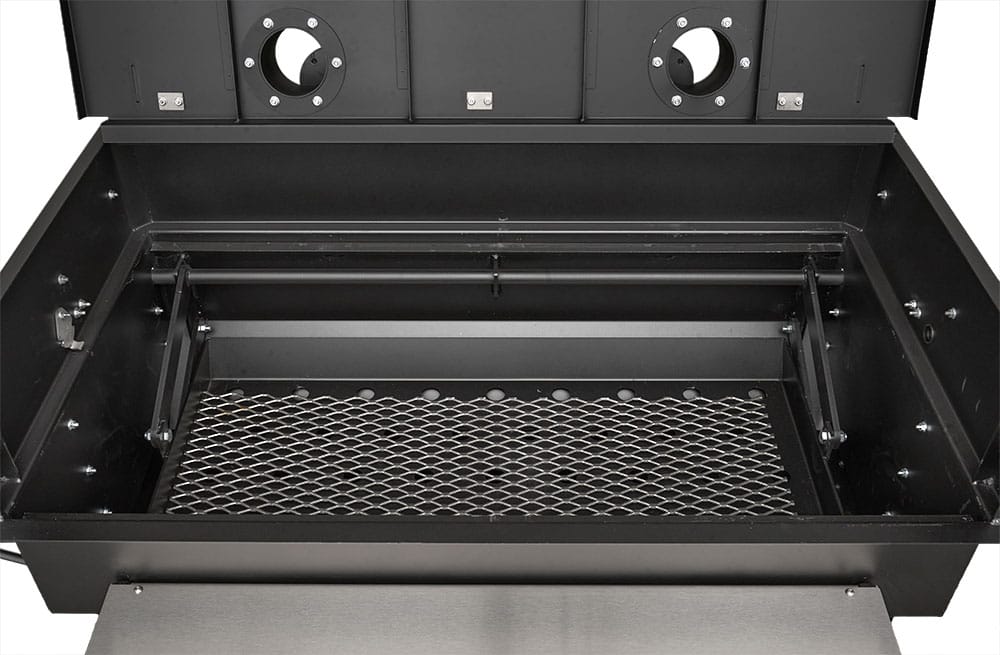 Yoder Yoder 24x48 Flat Top Charcoal Grill (Dual Smoke Stack) 5431X42-000 Barbecue Finished - Charcoal