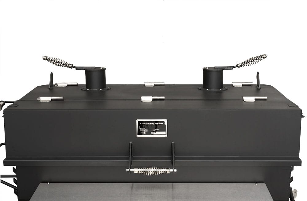 Yoder Yoder 24x48 Flat Top Competition Charcoal Grill (Dual Smoke Stack) Barbecue Finished - Charcoal