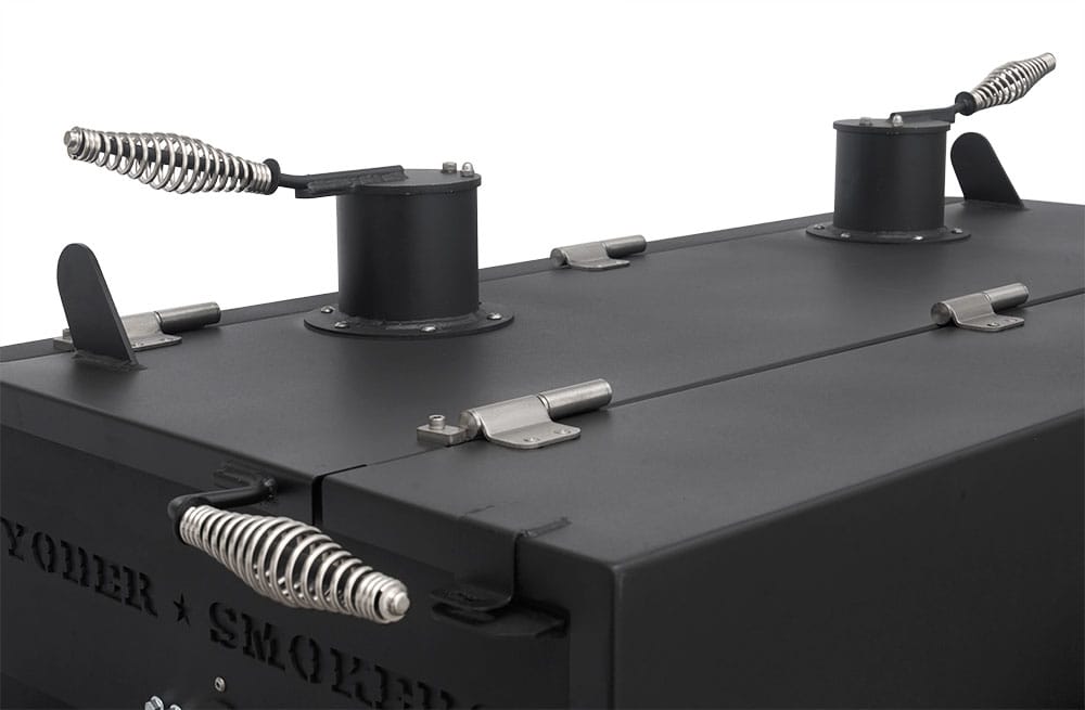 Yoder Yoder 24x48 Flat Top Competition Charcoal Grill (Dual Smoke Stack) Barbecue Finished - Charcoal