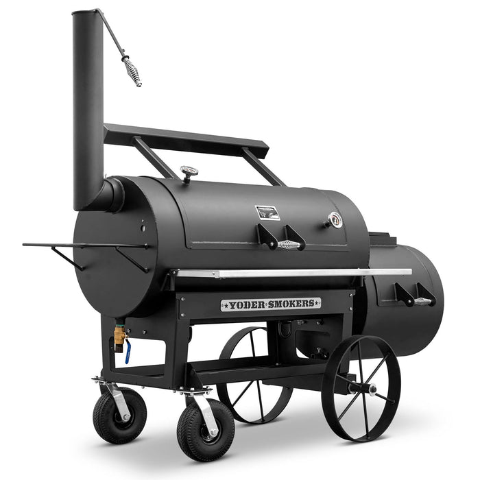 Yoder Yoder Loaded Kingman Offset Smoker (2026 Model) 661-010-000 Barbecue Finished - Charcoal